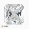 Natural near colorless sapphire gemstone