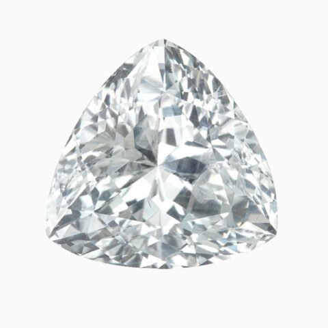 Natural white sapphire gemstone