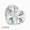 Natural near colorless sapphire gemstone