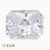 Natural colorless sapphire gemstone