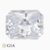 Natural colorless sapphire gemstone