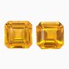 Natural yellow-orange sapphire matching pair