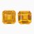 Natural yellow-orange sapphire matching pair