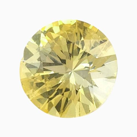 Natural yellow sapphire gemstone