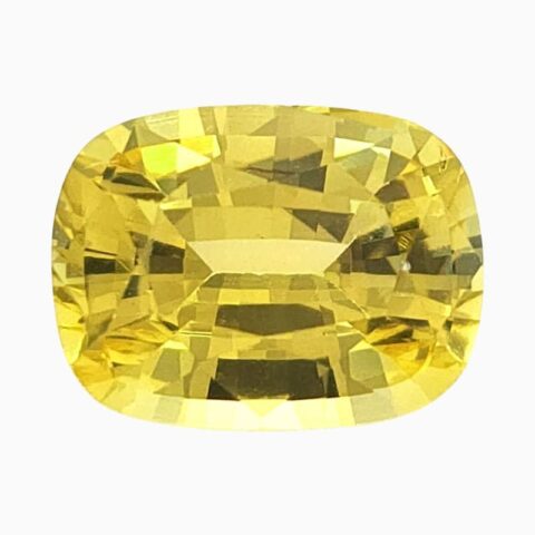 Natural yellow sapphire gemstone