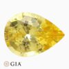 Natural yellow sapphire gemstone