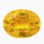 Natural yellow sapphire gemstone