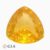 Natural orangy yellow sapphire gemstone