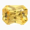 Natural yellow sapphire gemstone