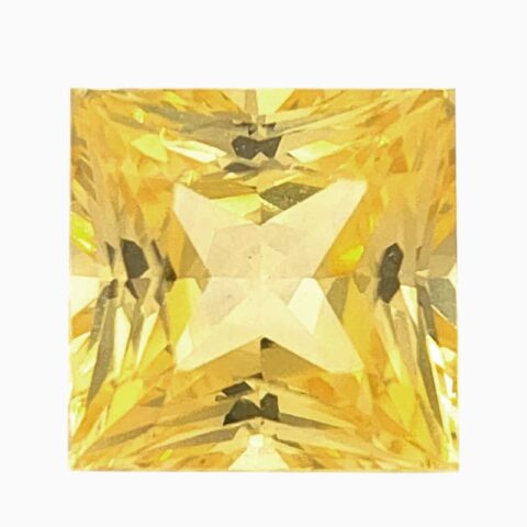 Natural yellow sapphire gemstone