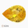 Natural orangy yellow sapphire gemstone