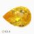 Natural orangy yellow sapphire gemstone