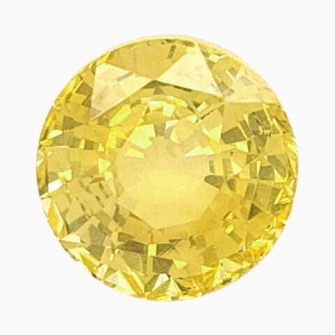Natural yellow sapphire gemstone