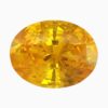 Natural yellow sapphire gemstone