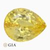 Natural yellow sapphire gemstone