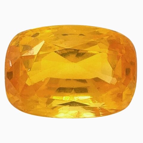 Natural yellow sapphire gemstone