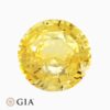Natural yellow sapphire gemstone