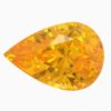 Natural yellow sapphire gemstone