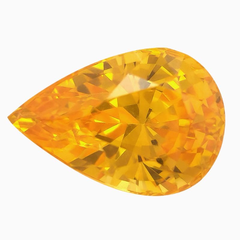 Natural yellow sapphire gemstone