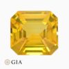 Natural yellow sapphire gemstone