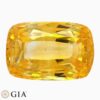 Natural yellow sapphire gemstone