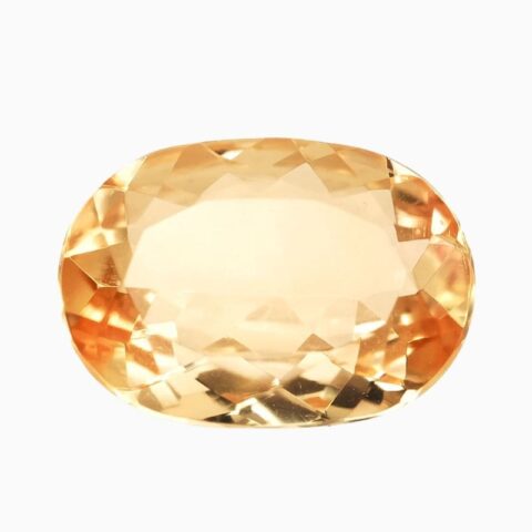 Natural yellow topaz gemstone