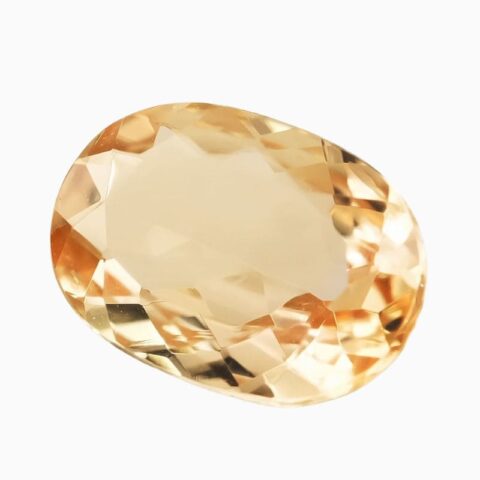 Natural yellow topaz gemstone