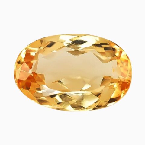 Natural yellow topaz gemstone