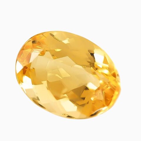 Natural yellow topaz gemstone