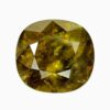 Natural yellowish green sphene gemstone