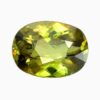 Natural yellowish green sphene gemstone