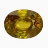 Natural yellowish green sphene gemstone