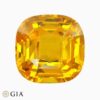 Natural orange-yellow sapphire gemstone