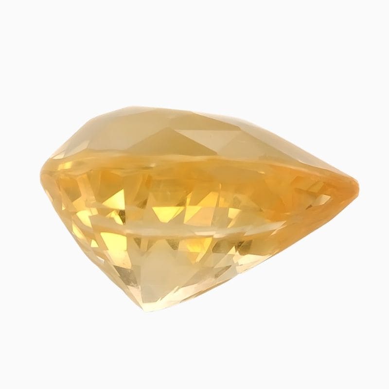 orange-yellow sapphire gemstone