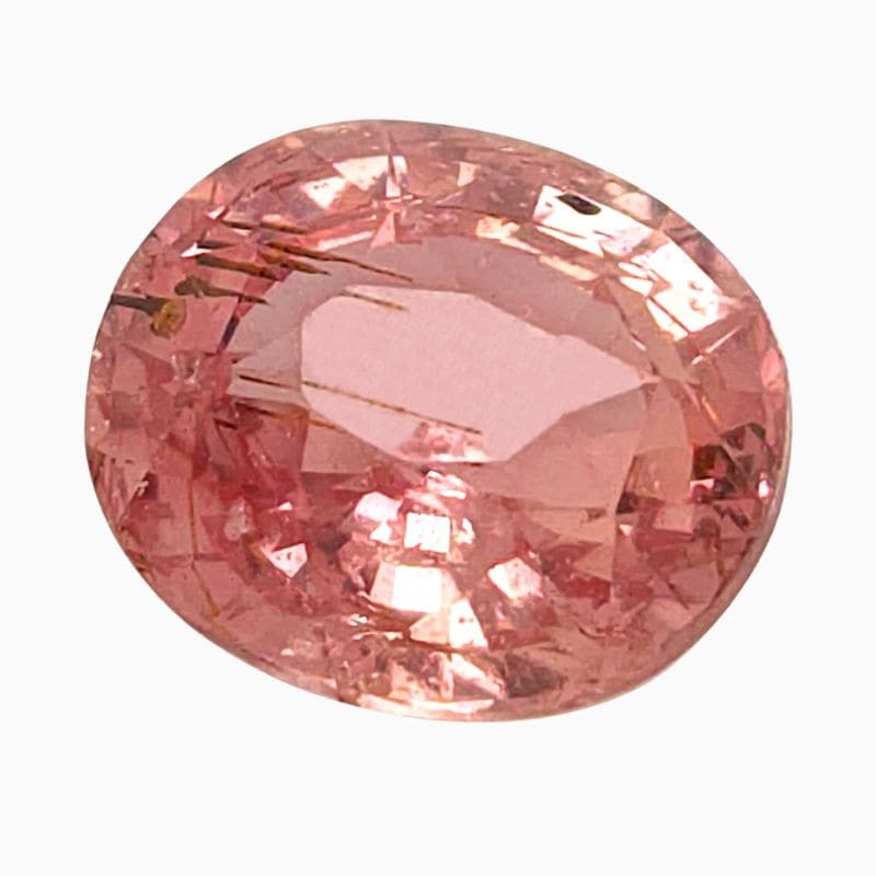 Natural padparadscha sapphire gemstone