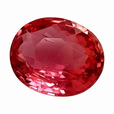 Natural padparadscha sapphire gemstone