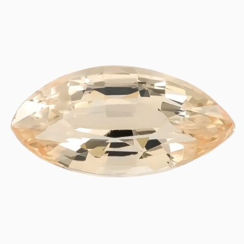 Natural peach sapphire gemstone