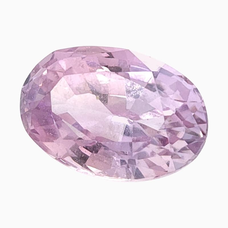 Natural peach sapphire gemstone