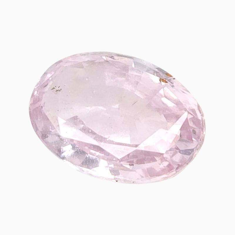 Natural peach sapphire gemstone