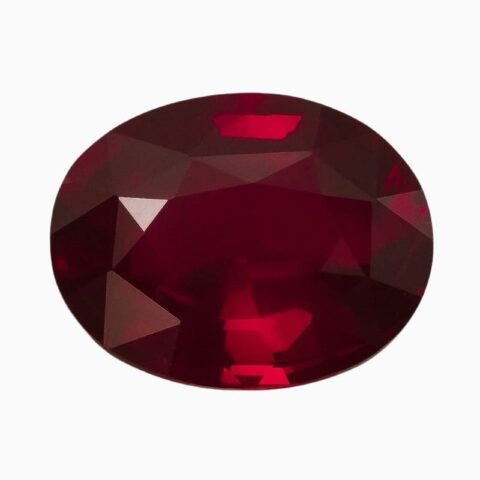 Natural mozambique pigeon blood ruby gemstone
