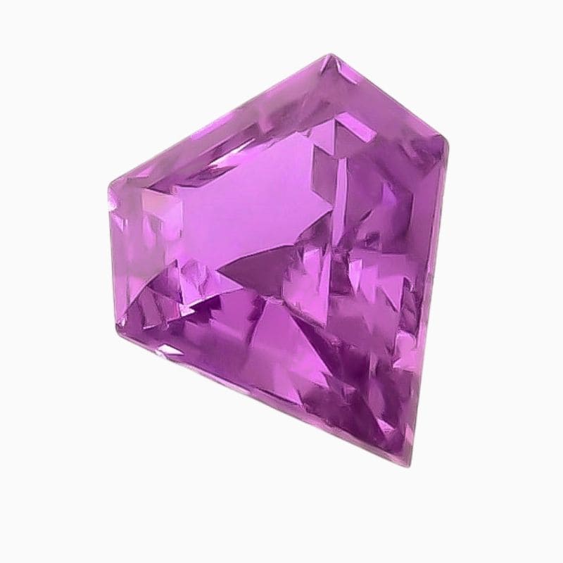 Natural unheated pink-purple sapphire gemstone