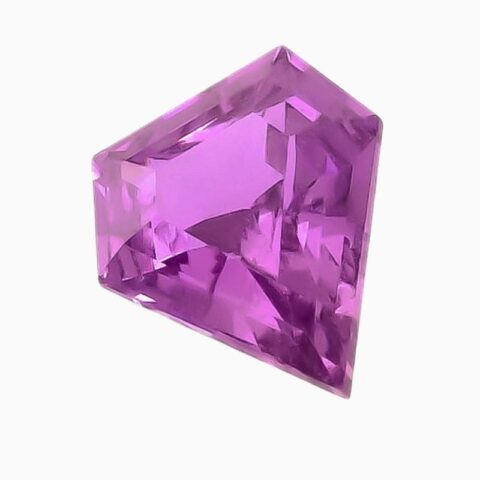 Natural unheated pink-purple sapphire gemstone