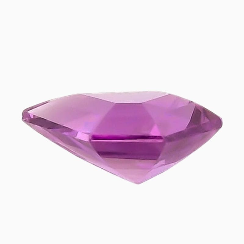unheated pink-purple sapphire gemstone