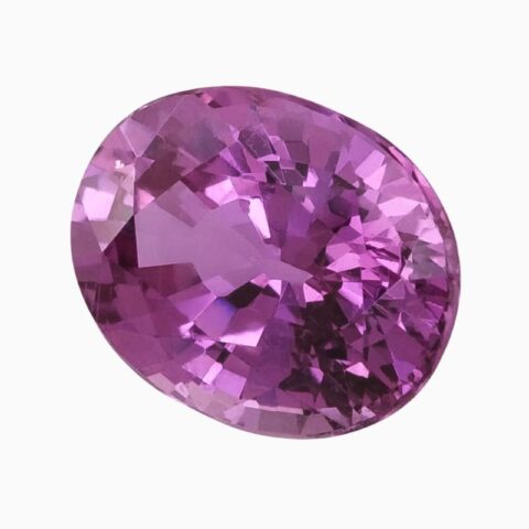 Natural pink-purple sapphire gemstone