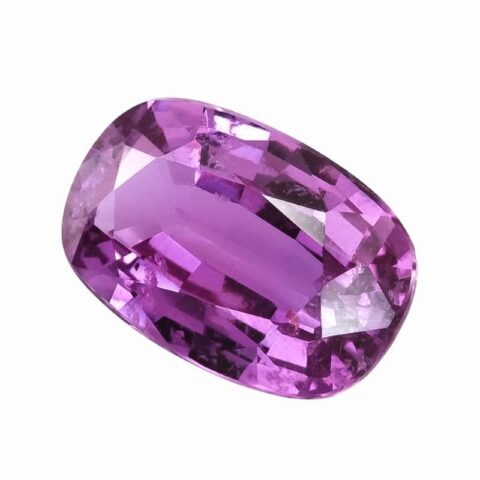 Natural unheated pink-purple sapphire gemstone