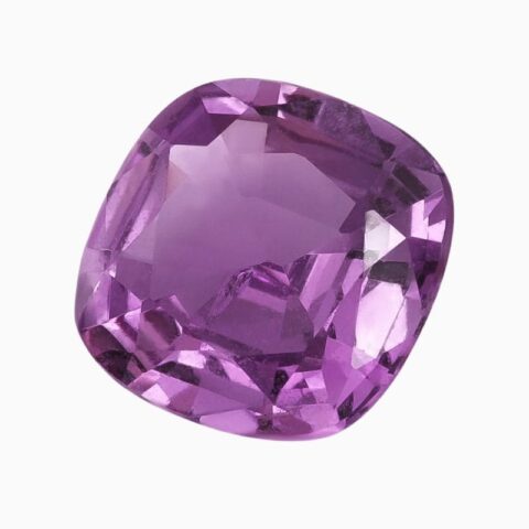 Natural pink-purple sapphire gemstone