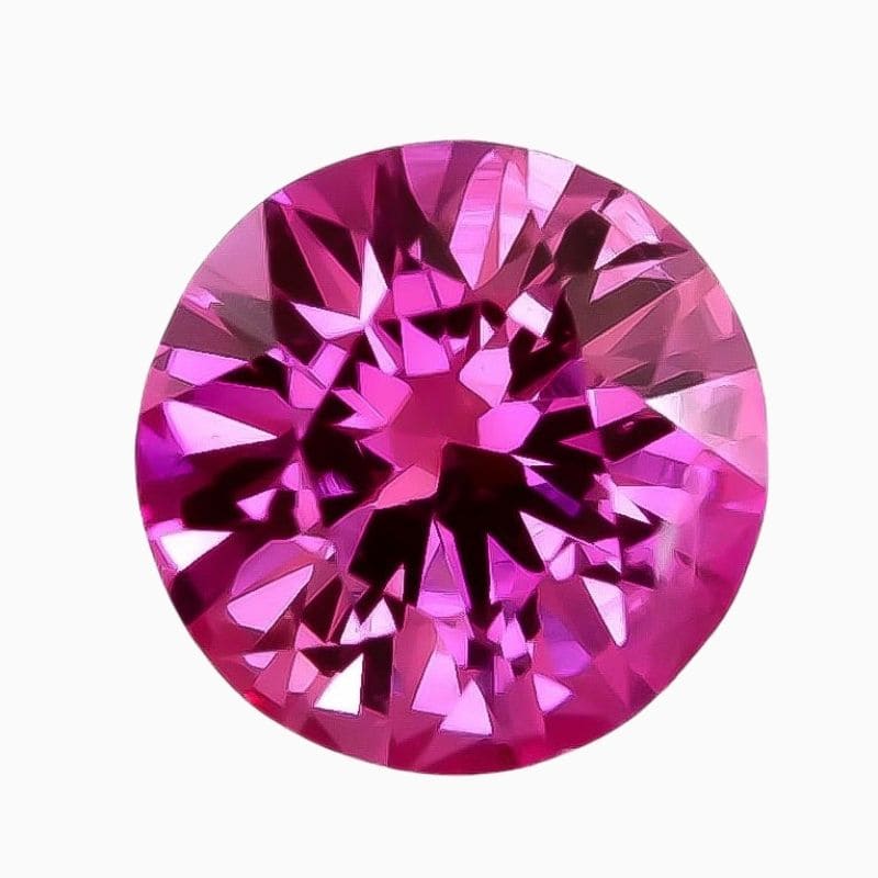 Natural pink sapphire gemstone