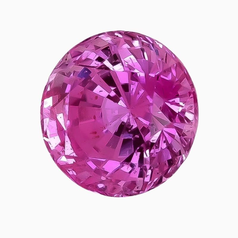 Natural pink sapphire gemstone