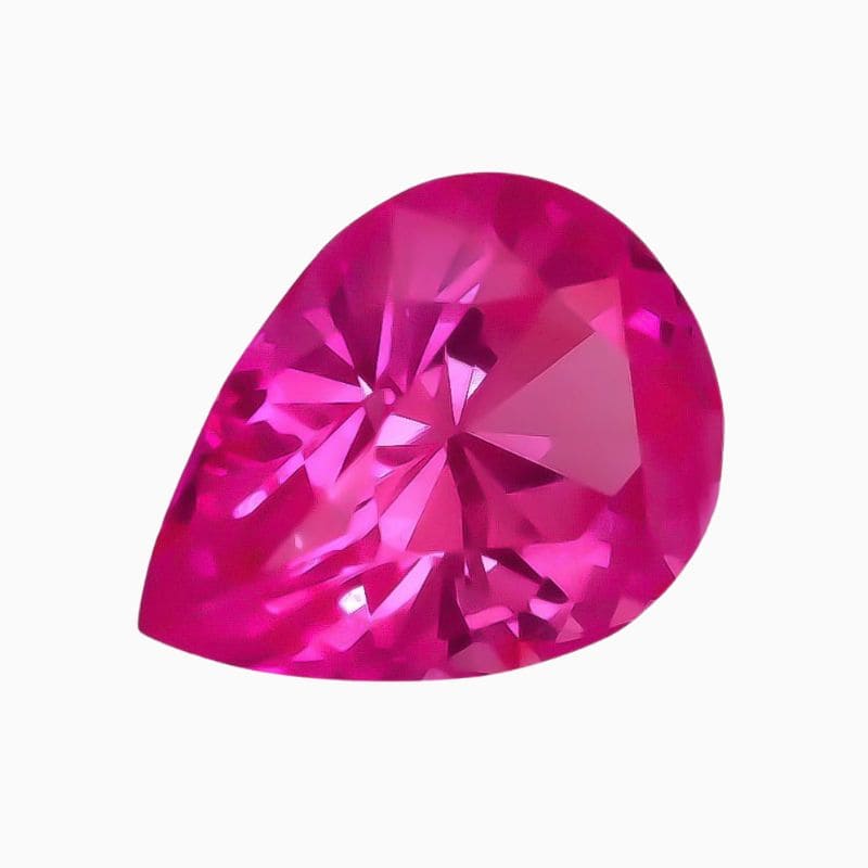 Natural pink sapphire gemstone