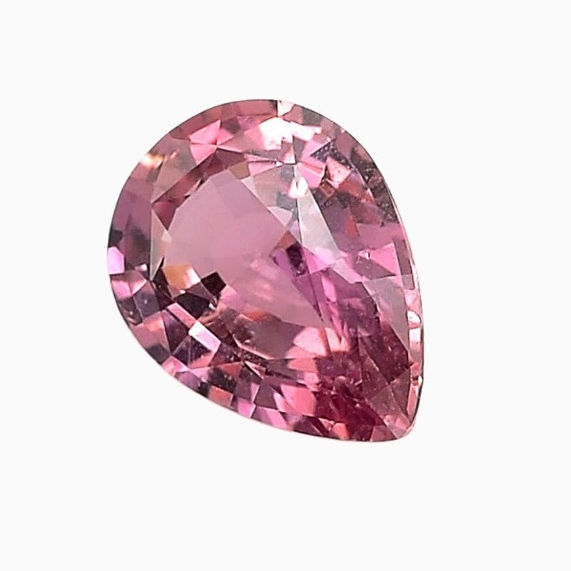Natural pink sapphire gemstone